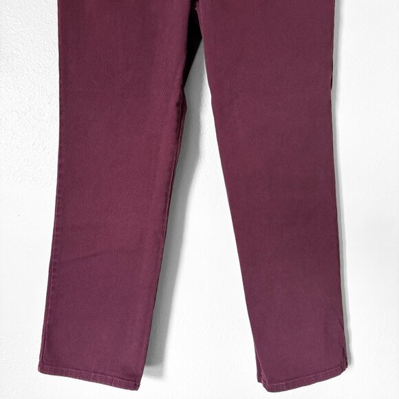Gloria Vanderbilt Amanda Straight Leg Jeans Burgundy Womens 10 Short Normcore - Picture 5 of 16